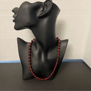 Good pre owned Faux jasper stone necklace